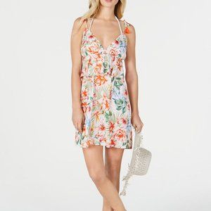 Lucky Brand Women's V-Neck Ruffle Swing Dress